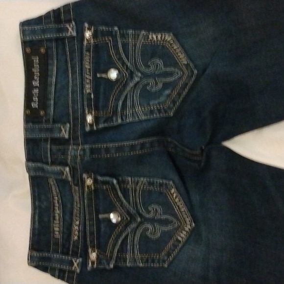Rock Revival jeans size 28 inseam 31" Bootcut dark blue - Picture 4 of 4